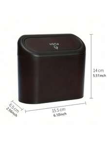 Car Door Hanging Trash Can With Lid, Comes With 1 Roll Of Trash Bags, Universal Leak-Proof Mini Car Trash Can, Can Be Hung On Countertop, Suitable For Car, Kitchen, Bedroom, Bathroom, Office, Dorm And Travel, Multi-Functional Storage Solution For Home And Car, Auto Accessories, Car Trash Can, Home Storage, Home Decor - Multicolor - View 11