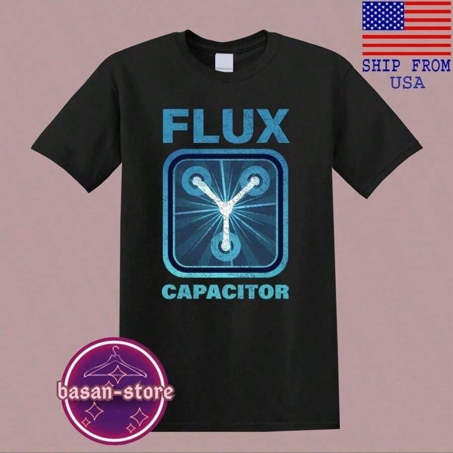Back To The Future The Flux Capacitor Mens T-Shirt Size S-5XL - Black - View 1