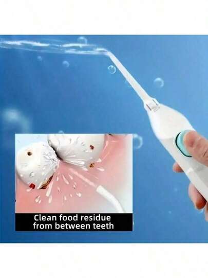 Water Flosser, Manual Dental Cleaner, Travel Portable Teeth Cleaning Device