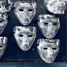 1 chiếc mặt nạ lấp lánh kiểu disco, mặt nạ tráng gương dành cho nam và nữ, thích hợp cho dạ hội hóa trang, sân khấu DJ, tiệc quán bar, phụ kiện trang phục. - Nhiều màu - Xem 1