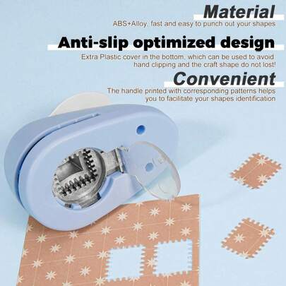 1pc Large Rectangular Stamp Punch | Manual Pull-Rod Embossed Edge Punch Suitable For DIY Crafts And Paper Arts | Essential For New Year Handicrafts, Winter Paper Arts, Retro Paper Craft Tools, Memorabilia Collections, Handmade Diary Accessories