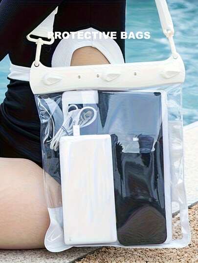 Touchscreen Shoulder Bag, Crossbody Storage Bag, Suitable For Swimming Pool, Water Park And Beach