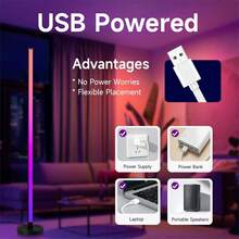 Lampara de Piso LED Inteligente Lampara de Pie con Control Remoto y Aplicación,RGB Lámpara de Pie Fancy leds DIY Iluminación Ambiental LED es Adecuada para Sala Recamara Sala de Juegos Gamer - RGB - Ver 6