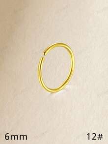 Khuyên tai sụn JIESIBAO mạ vàng dành cho nữ, khuyên tai vòng bằng thép không gỉ, khuyên tai dạng phẳng cho tai nhạy cảm, khuyên tai septum, khuyên tai industrial bar, khuyên tai rook, khuyên tai sụn, khuyên tai rook tragus, khuyên tai conch, khuyên tai helix, trang sức xỏ khuyên hàng ngày, quà tặng - Vàng - Xem 12