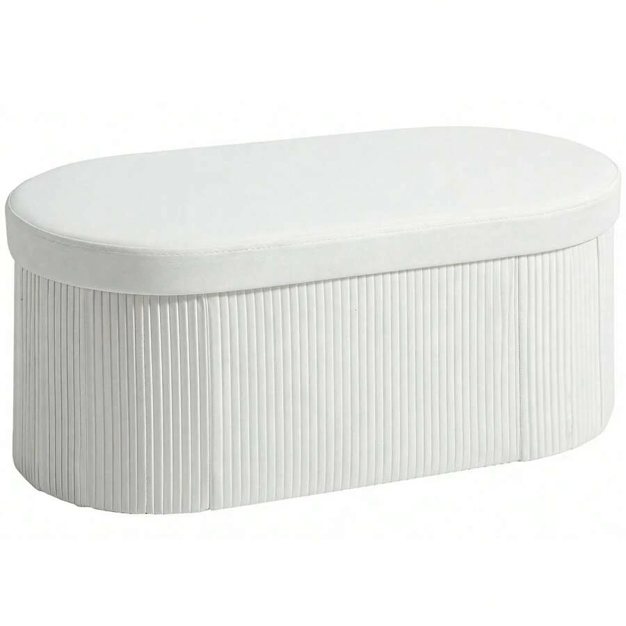 HOMCOM Storage Benches & Ottomans - Cream - View 1