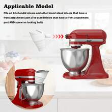 Silicone Flour Funnel Suitable For Artisan Ksm150 Mixer, Kitchen Baking Tool, Anti-Spill And Anti-Leakage - View 8