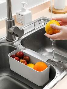Kitchen Sink Strainer Basket, Suitable For Storing Leftover Food, Sponge, Soap, Dishcloth, Etc. Multi-Functional Slot Design, Applicable For Kitchen, Bathroom And Dining Room - One Size Fits All - View 9