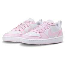 Nike Court Borough Low Recraft Big Kids/Women's Casual Shoes DV5456-123 | Everyday Versatile, Comfortable Fit - 櫻花粉 - 查看 7