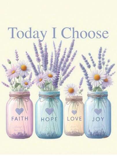 1pc/2pcs/3pcs Today I Choose Love & Hope Heat Transfer Stickers, Suitable For DIY T-Shirts, Jeans, Pillows, Backpacks, Hats And Sofa Covers, Waterproof, Fade-Resistant, Durable Plastic Stickers With Funny Patterns, Fabric Decoration, Clothing Embellishment, Crafts Hobby