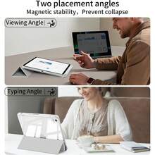 Suitable For 2024 Tab M11 Tablet Protective Case,Three Fold Tablet Protective Case With Pen Slot, Matte Matte Texture, Anti Fingerprint, Stylish PU Leather Case, Intelligent Sleep Wake-Up,Compatible With Lenovo Tab P11, Tab M10 Plus (3rd Gen) Case - Pen Slot - View 4