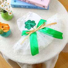 1件宠物衣服，狗狗/猫咪服装，可爱浪漫套装，薄纱裙系列，适合小型犬和幼犬 - 彩色 - 查看 9