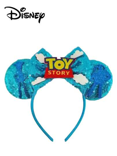 Disney 1 pieza Serie de disfraz Tocado, Personaje de ropa Cosplay, Diadema con orejas de Mickey Mouse de dibujos animados, Diadema de diseño único para festival y fiesta, Adecuado como accesorio de foto en parque temático, Accesorio para el cabello de mujer