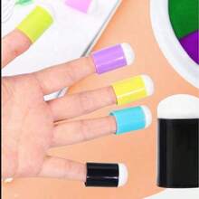 10pcs Painting Stamp Handmade DIY Tools Sponge Stamp Brush Suitable For Painting, Ink Pad, Ink Stamp - Finger Applicator - View 6