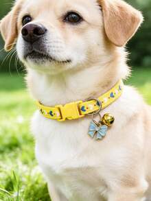 1 Piece Pet Heart Bow Collar Adjustable Neck Circumference Cat Collar Dog Collar Pet Accessories Valentine's Day Holiday Pet Supplies - Multicolor - View 6