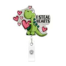 Easter Badge Reels With Alligator Clip Funny ID Badge Holders Cute Bunny Badge Reel Designs Retractable Bow Shape Easter Badge Holder For Nursing Medical Students Nurse Name Accessories For Work - Ngày lễ tình nhân 931 - Xem 1