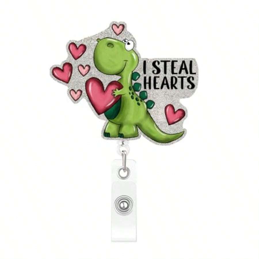 Easter Badge Reels With Alligator Clip Funny ID Badge Holders Cute Bunny Badge Reel Designs Retractable Bow Shape Easter Badge Holder For Nursing Medical Students Nurse Name Accessories For Work - Ngày lễ tình nhân 931 - Xem 1