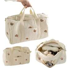 Mommy Bag Bear Maternity Pack Baby Diaper Bag Stroller Nappy Organizer Portable Luggage Tote Bags Travel Changing Messenger Bag - 小包 - 查看 6