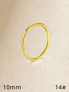Khuyên tai sụn JIESIBAO mạ vàng dành cho nữ, khuyên tai vòng bằng thép không gỉ, khuyên tai dạng phẳng cho tai nhạy cảm, khuyên tai septum, khuyên tai industrial bar, khuyên tai rook, khuyên tai sụn, khuyên tai rook tragus, khuyên tai conch, khuyên tai helix, trang sức xỏ khuyên hàng ngày, quà tặng - Vàng - Xem 16