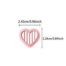1pc/6pcs Mini Line Pattern Earring Mold, High Precision Clay Mold For Handmade Jewelry, Suitable For Pendant And Necklace Making, Geometric Hollow Clay Craft Tool, 6 Different Styles - Pink - View 18