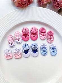 Plastic Polymer Clay Cutters & Retro Mysterious Style - DIY Crafting With Precise Cutting Edges For Handmade Clay, Jewelry Beads, Resin Charms - Molding Die For Polymer Clay Art Supplies (Compatible With DIY Kits) - TH248 - Xem 6