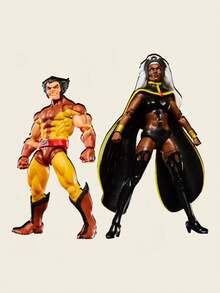 Marvel Legends Series X-Men 2 Packs: Wolverine (Brown Suit) & Storm (White Costume) Hasbro Pulse Exclusive 6" Action Figures Collectible Set - Multicolor - View 5