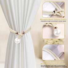 1pc/2pcs Creative Window Curtain Tie Backs, Suitable For Decorating Curtains In Living Room, Bedroom, Kitchen, Bathroom, Etc. - Multicolor - View 9
