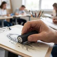 Cute Creative Hexagon Erasers, Clean Erasing For Students, Bucket Packaging, Office & Back To School Gift - Multicolor - View 10