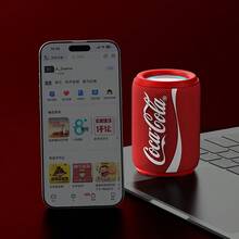 Coca Cola 可口可乐无线户外音箱，立体声，支持蓝牙、TF卡和有线连接 - 查看 2