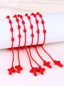 6件套十字架友谊手链套装，宗教信仰饰品 - 手鍊 - 查看 14