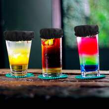 Anti-Drink Spiking Cup Lid, Party/Nightclub Spill-Proof & Leak-Proof Lid, Reusable Polyester Drink Covers With Straw Hole, Protect Party Beverages, Elastic Cocktail Cup Sleeves, No Electricity Required - Multicolor - View 8