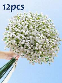 Bó hoa baby's breath nhân tạo 36 bông, hoa baby's breath giả, hoa nhân tạo, cây baby's breath, hoa baby's breath, bó hoa baby's breath nhân tạo, thích hợp cho bó hoa cưới, trang trí nhà cửa, trang trí bàn, cắm hoa, trang trí hoa DIY (cho đám cưới và ngày lễ), trang trí phòng, quà sinh nhật, quà tốt nghiệp, trang trí sân vườn, cây ngoài trời, làm vườn, hoa nhân tạo (36/30/24/18/12/1 bông) - trắng - Xem 14