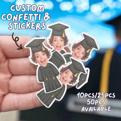 Multicolor Confetti | 2026 | Graduation | Party Decor | Decorations | Multicolor Confetti | Senior Year | Custom Stickers And Photo Printing | Multiple Sizes/Shapes | Perfect Party Favors, Gift Tags, Multipurpose Decorations For Valentine's Day, Mother's Day, Birthday, Father's Day, Graduation, Wedding, Housewarming, Home Decor, Wedding Essentials, Customized Party Supplies, Create A Warm Atmosphere