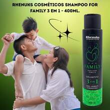 Rhenuks Cosméticos Shampoo For Family 3 em 1 400ml Cabelo Corpo - Shampoo - Visão 3
