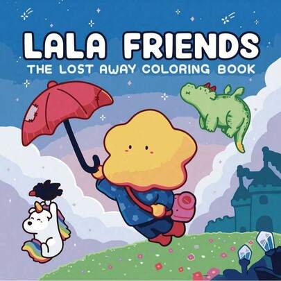 1pc Lala Friends: Stress-Relieving Coloring Book, Cute And Comfortable Coloring Book, Coloring Book For Adults And Teenagers, Improve Concentration, Relax The Body And Mind During Leisure Time, Back-To-School Gift,Back To School.