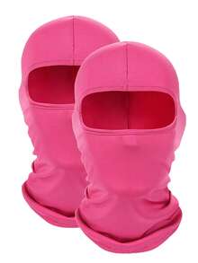 1/2/3 قطعة قناع بلاكلافا أحادي اللون للجنسين، غطاء كامل للوجه وللرقبة، مناسب للتزلج والأنشطة الخارجية في جميع الفصول - A - مشاهدة 3