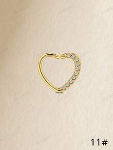 Khuyên tai sụn JIESIBAO mạ vàng dành cho nữ, khuyên tai vòng bằng thép không gỉ, khuyên tai dạng phẳng cho tai nhạy cảm, khuyên tai septum, khuyên tai industrial bar, khuyên tai rook, khuyên tai sụn, khuyên tai rook tragus, khuyên tai conch, khuyên tai helix, trang sức xỏ khuyên hàng ngày, quà tặng - Vàng - Xem 17