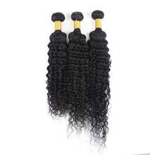 3 Bundles Deep Curly Human Hair Bundles Brazilian Unprocessed Curly Hair Bundles Soft Remy Hair Real Human Hair Extensions For Women Natural Color - Natural Black - View 20