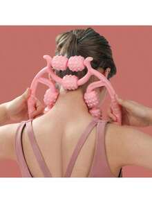 1 máy mát xa chân hình tròn, con lăn yoga thư giãn cơ bắp chân, máy mát xa chân 9 bánh - Nhiều màu - Xem 6