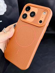 Ốp lưng điện thoại mềm mại, cao cấp, từ tính, sạc không dây, tương thích với iPhone 17 Pro Max 17 Pro 17 16 15 14 13 12 Pro Max Plus 17Air, chống sốc, họa tiết vải thiều. - Cây cọ vàng - Xem 7