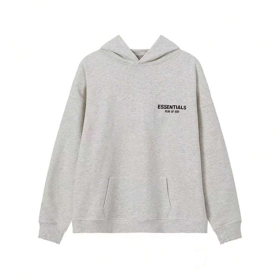 Men Sweatshirts - 6630 Hoodie White/Gray - View 1