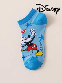 5 Pairs Disney Women's Ankle Socks Gift, Summer Socks With Mickey Mouse, Minnie Mouse, Donald Duck, Daisy Duck Cartoon Designs, Comfortable Breathable Fashion Novelty Socks - Multicolor - View 6