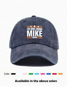 1pc Unisex All Season Retro Distressed Printed Baseball Cap, Sun Hat, Casual Outdoor, Commute, Party, Spring Outing, Hiking, Fishing, Cycling - Multicolor - View 3