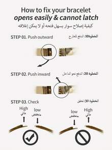 1/2/3 件装 时尚经典闪亮镀 24K 金不锈钢手工雕刻四角星手链，直径 60 毫米，可打开，适合女士日常佩戴，不含包装盒 - 鋼四芒星手鐲 - 查看 6