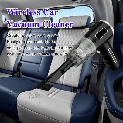 SOKANY Aspiradora portátil de mano para coche, batería de gran capacidad de 2000mAh, succión alta de 3000Pa, diseño portátil de mano, carga USB, adecuada para limpiar coche, taller, computadora, hogar, decoración, oficina y sofá del hogar