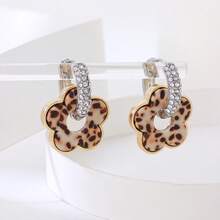 时尚五花耳环一对，适合女性佩戴 - 彩色 - 查看 2