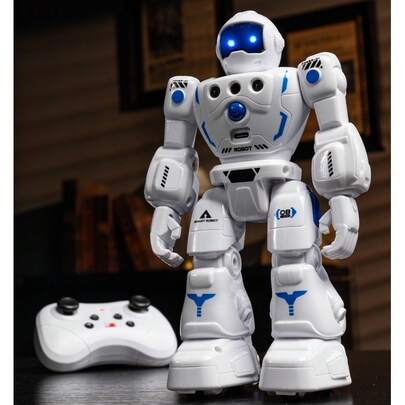 1 pieza Juguete robot con control remoto, juguete robot inteligente y programable con múltiples funciones, juguete de educación temprana, adecuado para el Día del Niño, Navidad, Pascua, Acción de Gracias, Halloween, regalo para niños y niñas de 3 a 12 años