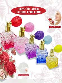 Bình xịt có thể nạp lại, họa tiết hình thoi vuông, thích hợp cho du lịch và sử dụng hàng ngày. Thiết kế cổ điển là món đồ không thể thiếu cho phái nữ. Màu bình ngẫu nhiên. Một lựa chọn quà tặng hoàn hảo. - Nhiều màu - Xem 5