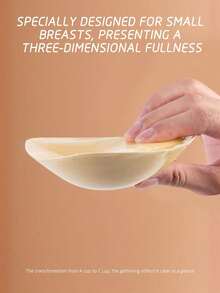 2件比基尼文胸（带海绵垫）+ 10片加厚透气自粘式上托文胸垫 - 彩色 - 查看 4