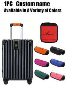 Custom Luggage Handle Wrap With Name, Personalized Luggage Handle Wraps For Suitcase, Customizable Handle Wrap, Luggage Wrap, Birthday Gifts, Fashion, Friend - Multicolor - View 4