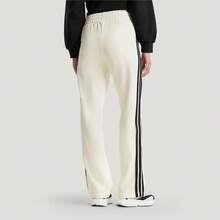 Adidas 女士 FAV FT 3S PNT 针织裤 KS2820 - 米色 - 查看 3